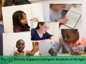 Children doing activities at Lexington CLC tutoring center